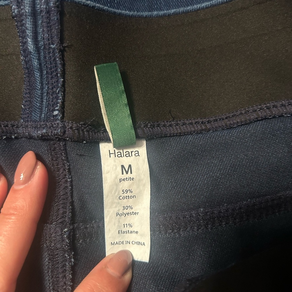 HALARA Women's Navy Flare Jeans